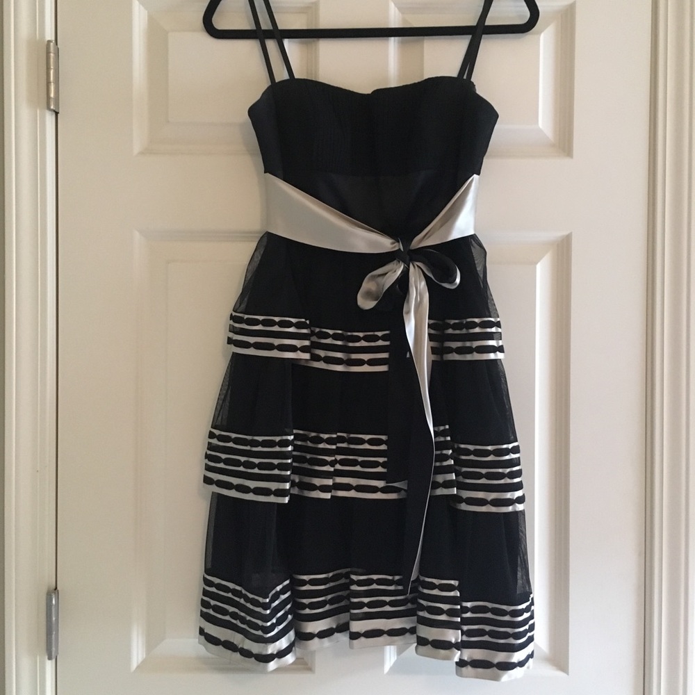 BCBGMaxazria Strapless Cocktail Dress